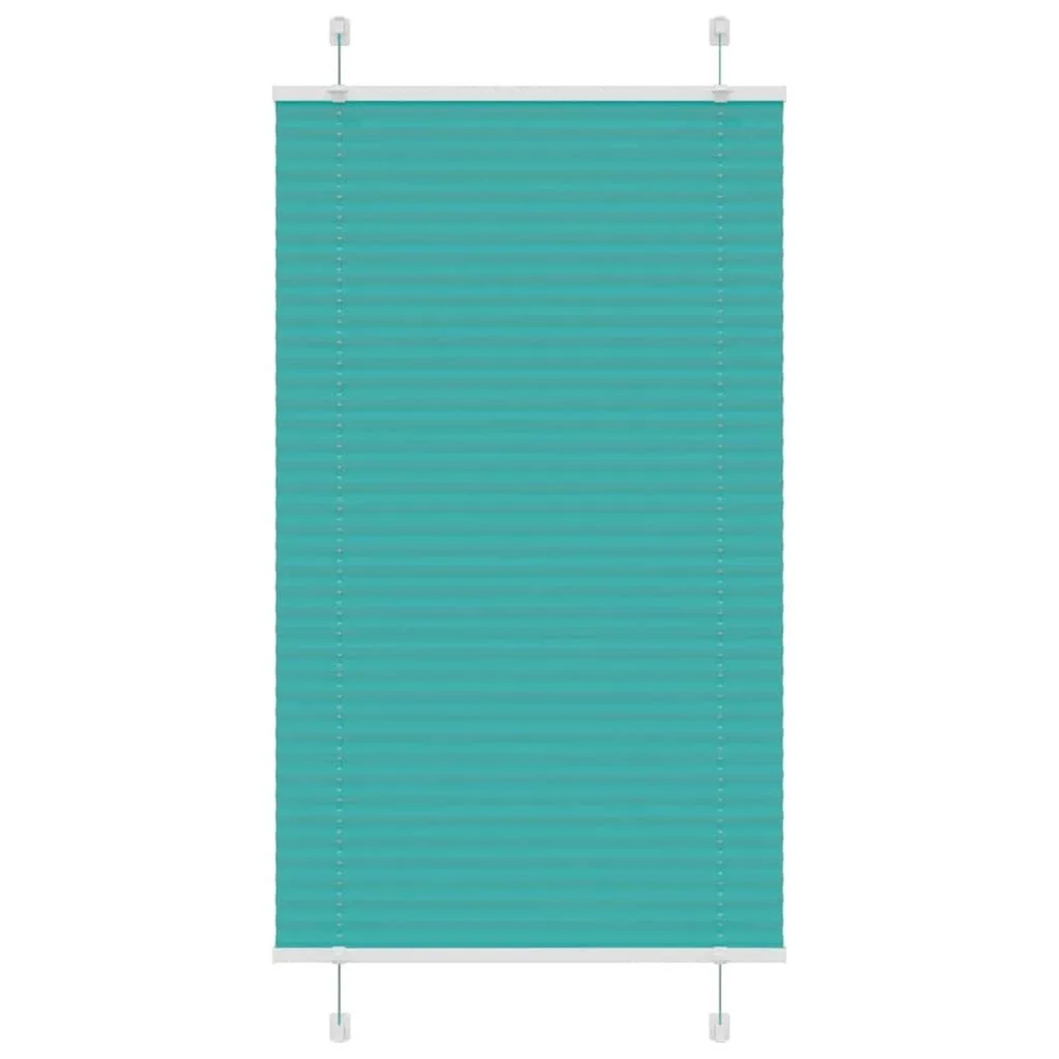 vidaXL Plissee Petrolgrün 70x100 cm Stoffbreite 69,4 cm Polyester 4015375 günstig online kaufen