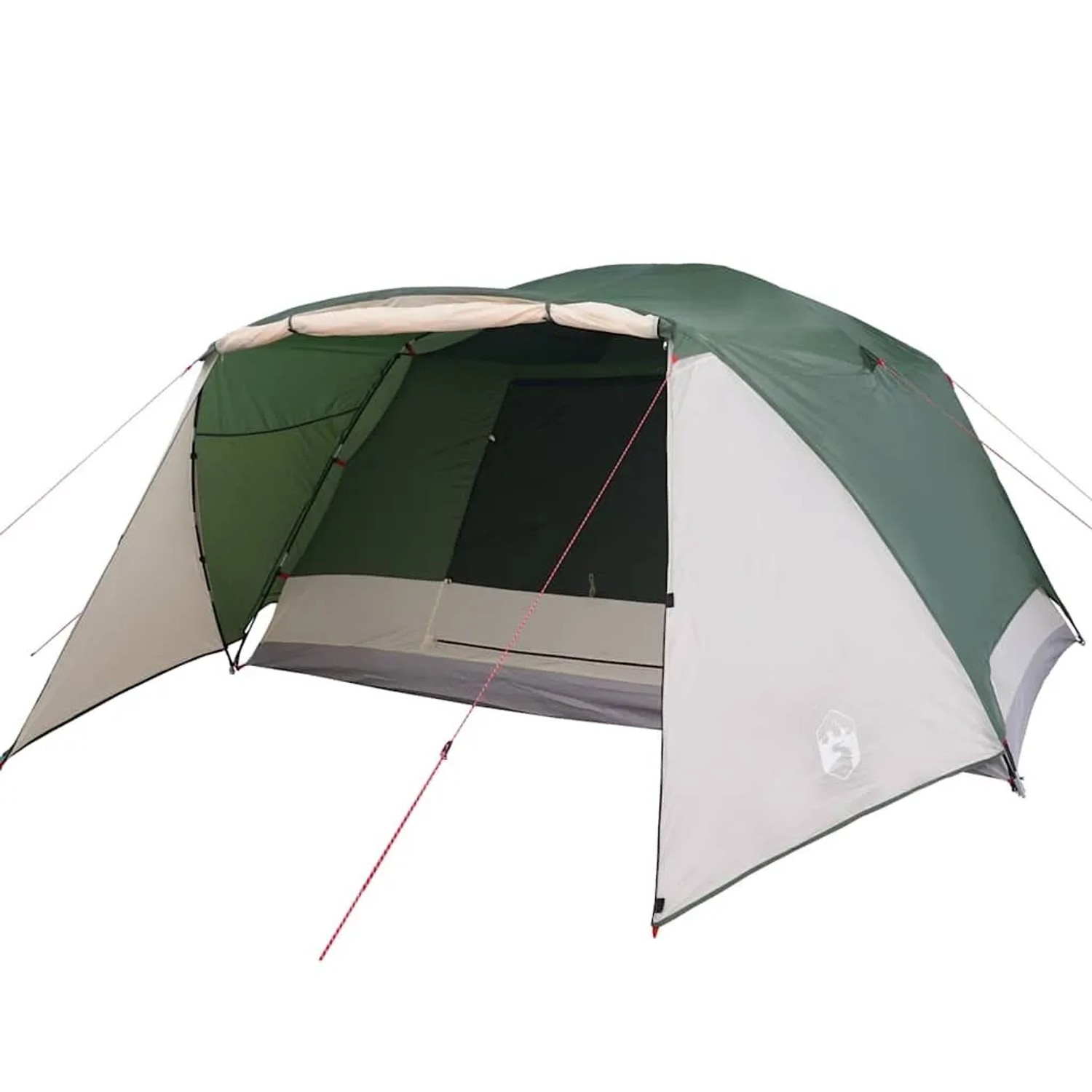 vidaXL Campingzelt mit Vorzelt 4 Personen Grün Wasserdicht 94415