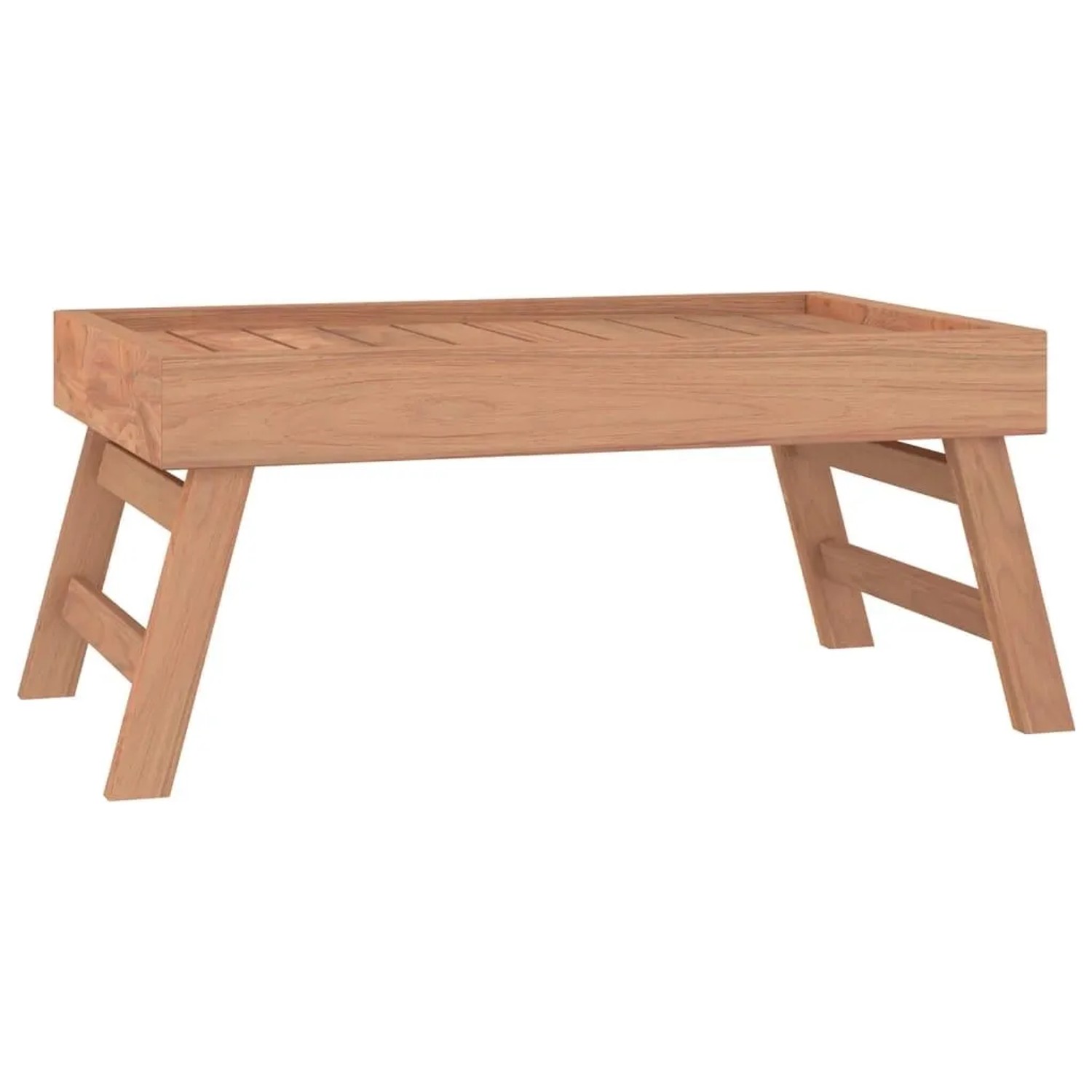 vidaXL Klapptablett 55x35x25 cm Massivholz Teak 340762