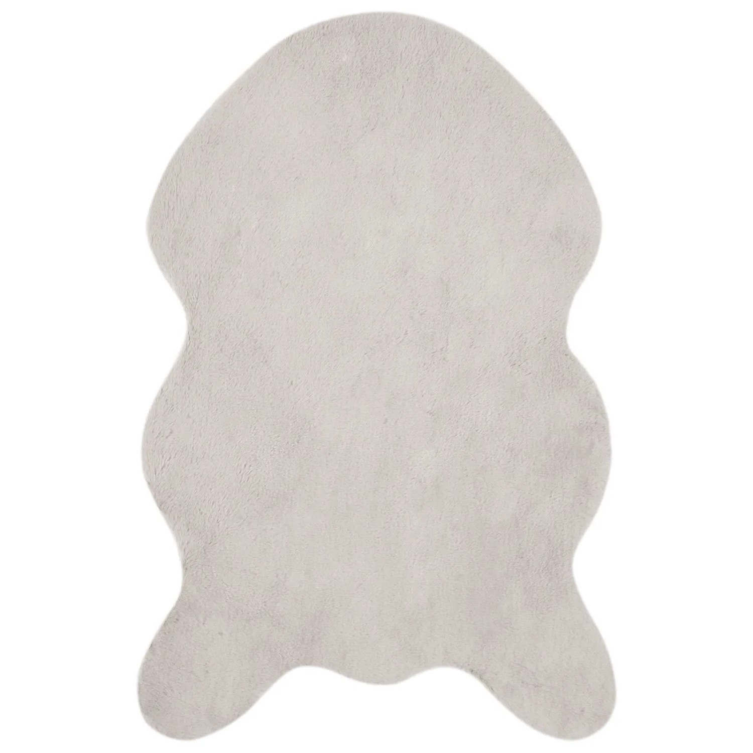 vidaXL Rutschfester Kunstfellteppich Olite Beige 60 x 90 cm Polyester 42021651
