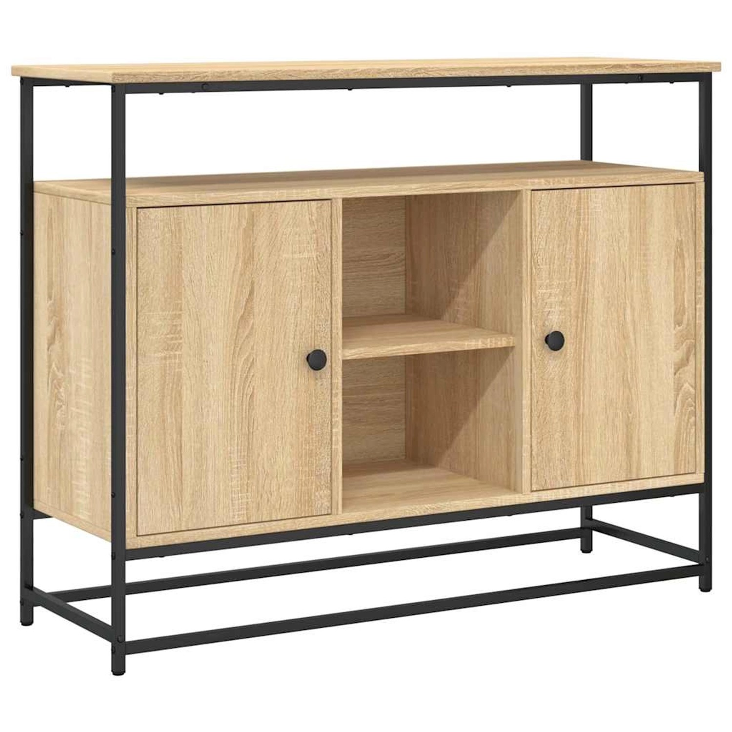 vidaXL Sideboard Sonoma-Eiche 100x35x80 cm Holzwerkstoff 835540 günstig online kaufen