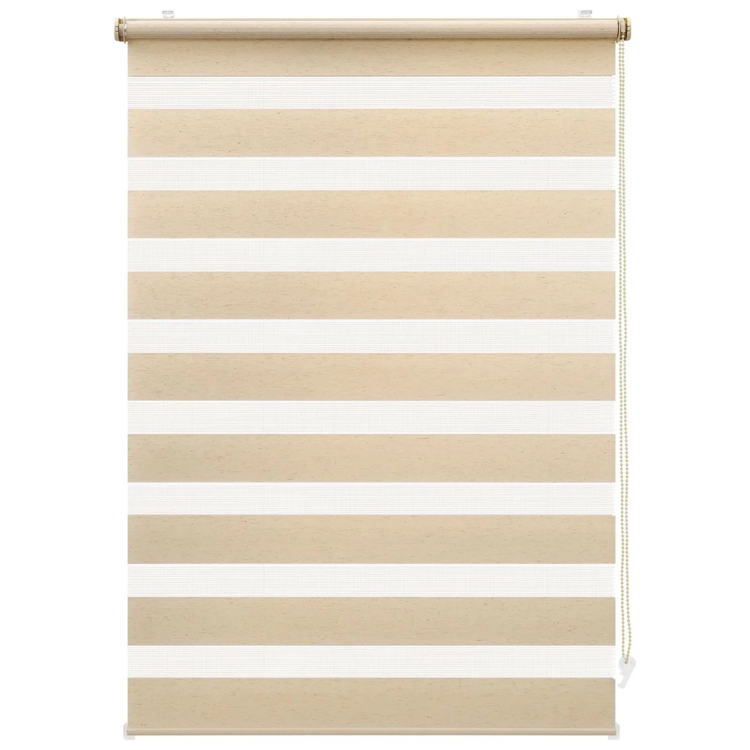 Sekey Doppelrollo 80x100cm Gelb-Leinen, blickdicht, ohne Bohren für Fenster.