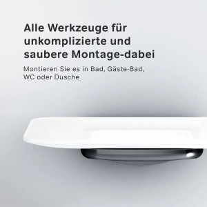 AM.PM Seifenschale Inspire V2.0, Glas mit Wandhalterung, schwarz. Badaccessoire für die Wandmontage.