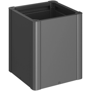 Biohort Pflanzbeet Belvedere Midi, dunkelgrau-metallic. Metall-Hochbeet für Garten und Balkon.