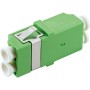 Schwaiger Glasfaser LC Duplex Adapter in Grün für Netzwerktechnik.