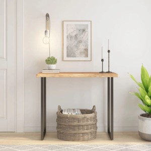 vidaXL Tischplatte 90x40x2,5 cm Rechteckig Massivholz Akazie Baumkante 370251