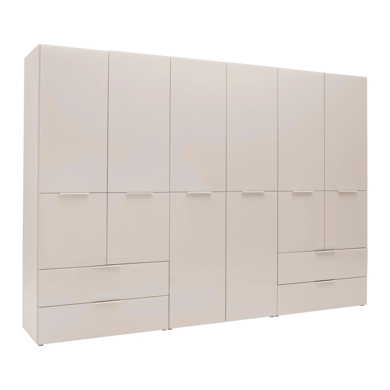 Premium Living Drehtürenschrank Siena Glas Kaschmir