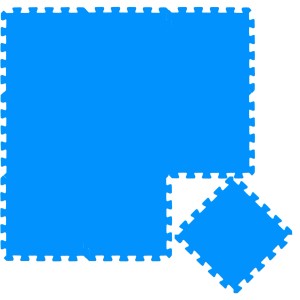 Dunkelblaue LittleTom Puzzlematte, 9er Set, 30x30 cm, für Babys und Kinder.