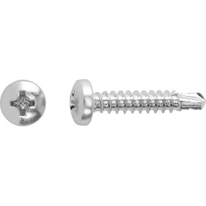 Linsenkopf Universalschraube, 4,8x19mm, PH-Antrieb, verzinkt, 20 Stück