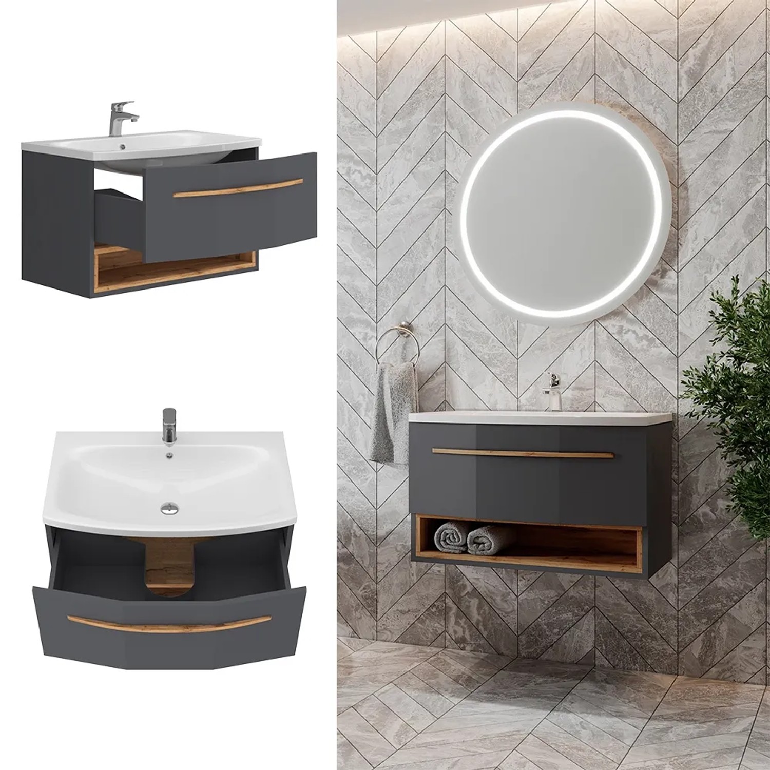 Elegantes Obi Waschtisch Mit Unterschrank Fotos