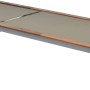 Merxx Sonnenliege Naxos mit Textilbespannung, Aluminiumgestell und Holzapplikationen.
