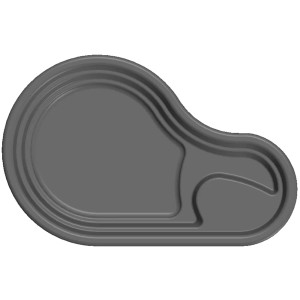 Eheim Teichbecken Lake 150 l, anthrazit, 45x114x74 cm. Fertigteichbecken für den Garten.