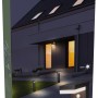 Verpackung der schwarzen Solar-Wegeleuchte Gšteborg mit Sensor und 600 Lumen Lichtstärke.