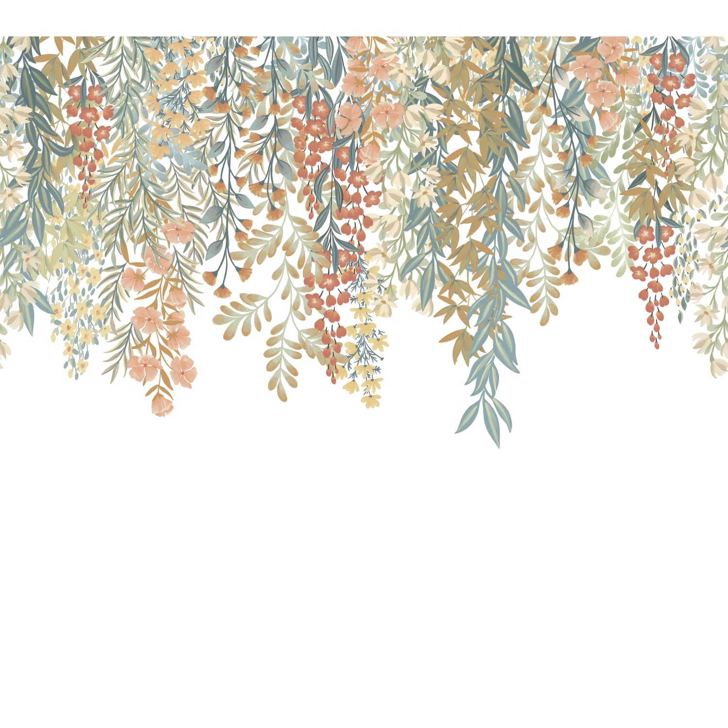 Erismann Vliestapete La Terrasse Cascade Vegetale 3 m x 2,7 m Beige