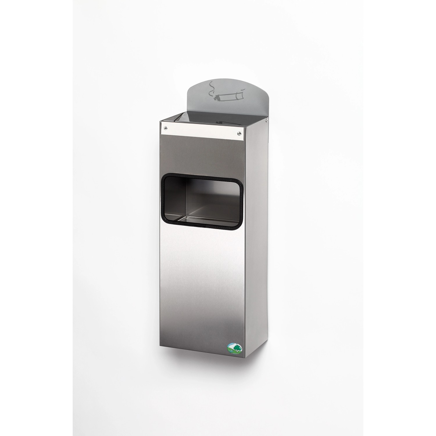 PROREGAL Robuster Wandascher Mit Abfallsammler Hinweisschild 4 Liter HxBxT günstig online kaufen