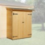 Anbauschrank lasiert, 65x128cm, passend für Weka Gartenhäuser 19/21mm Wandstärke.