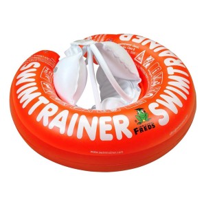 Freds Swim Academy Schwimmreifen Classic in Rot für Babys und Kleinkinder (3 Monate - 4 Jahre).