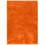 Hochflor Teppich Silky Orange, 120x170cm. Super Soft Langflor Teppich für Wohnräume.