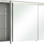 Pelipal Spiegelschrank Quantum 05, anthrazit, 120 cm breit, mit drei Spiegeltüren und Innenfächern.