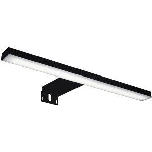 Schwarze Maximus LED-Spiegelleuchte Esther, 28 cm, für Bad-Spiegel & Spiegelschränke.