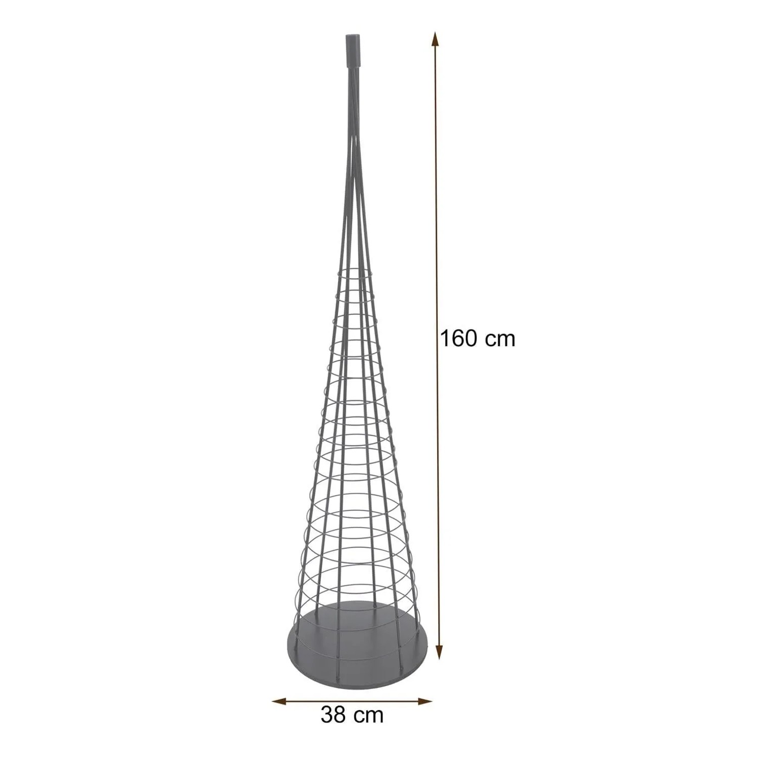 MCW Deko-Baum O91 Metall 160cm Schwarz_4