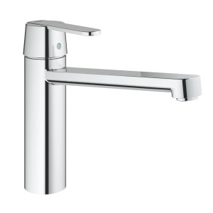 Grohe QuickFix Küchenarmatur Get, Einhebelmischer in Chrom mit schwenkbarem Auslauf.