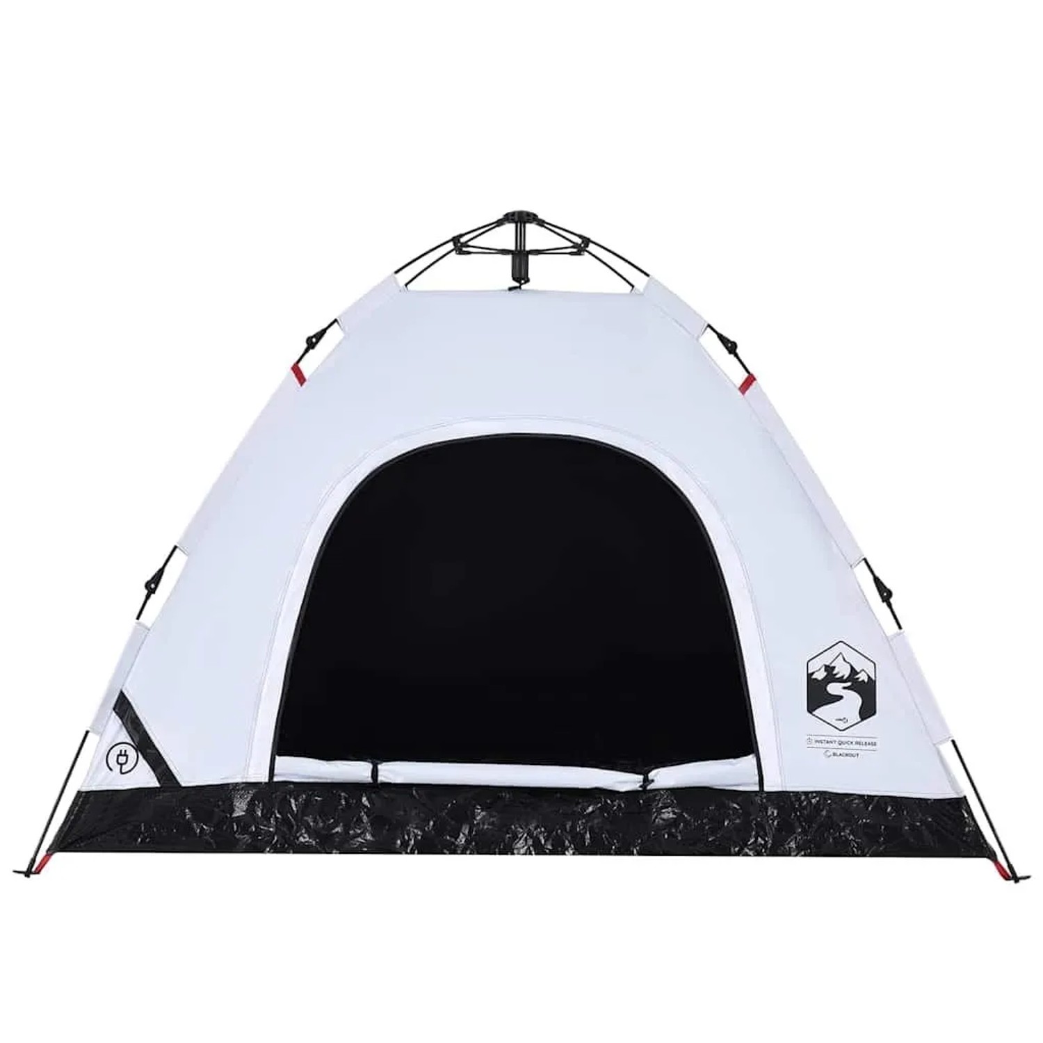vidaXL Campingzelt 3 Personen Weiß Verdunkelungsstoff Quick Release 4004168_6