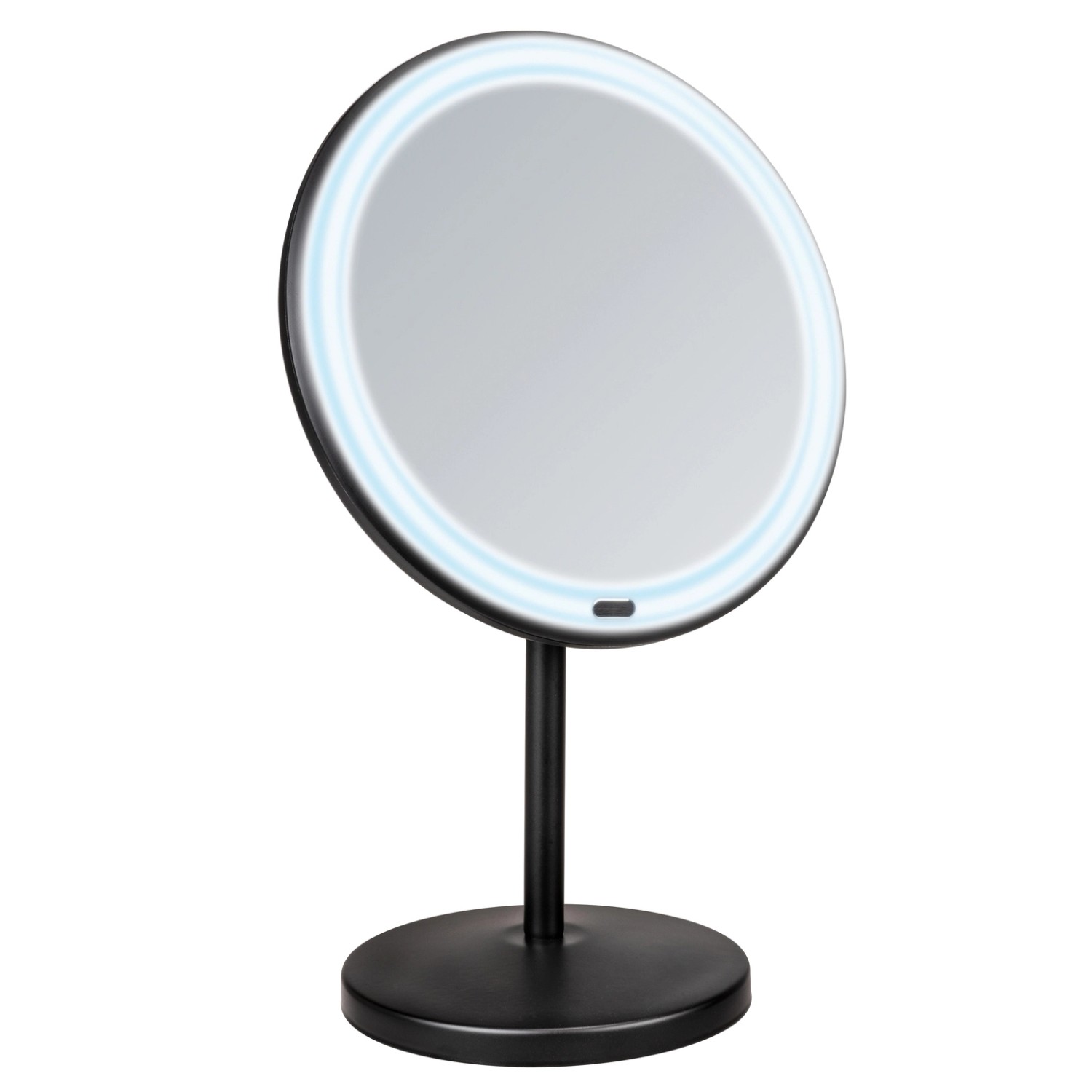 Wenko LED Stand-Kosmetikspiegel Onno 13,5 cm x 20 cm x 34 cm Schwarz