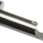 Gardinia Träger Windsor, 1-läufig, Edelstahl-Optik für 25 mm Stangen.