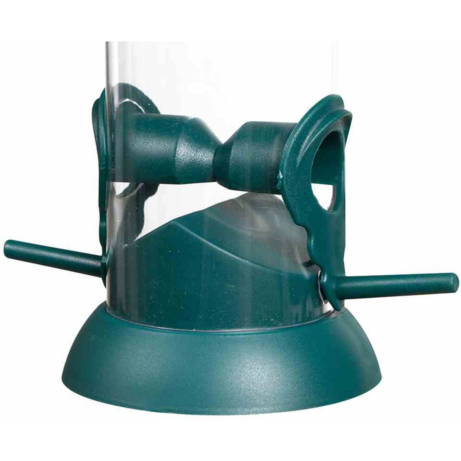 Siena Garden Vogelfutterspender aus grünem Kunststoff, 9x38cm.