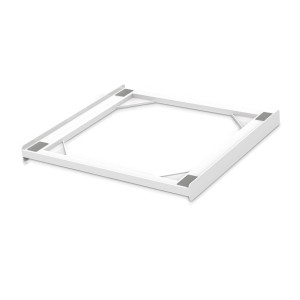 Xavax Zwischenbaurahmen Basic für Waschmaschine und Trockner, Traglast 250 kg, Farbe Weiß.
