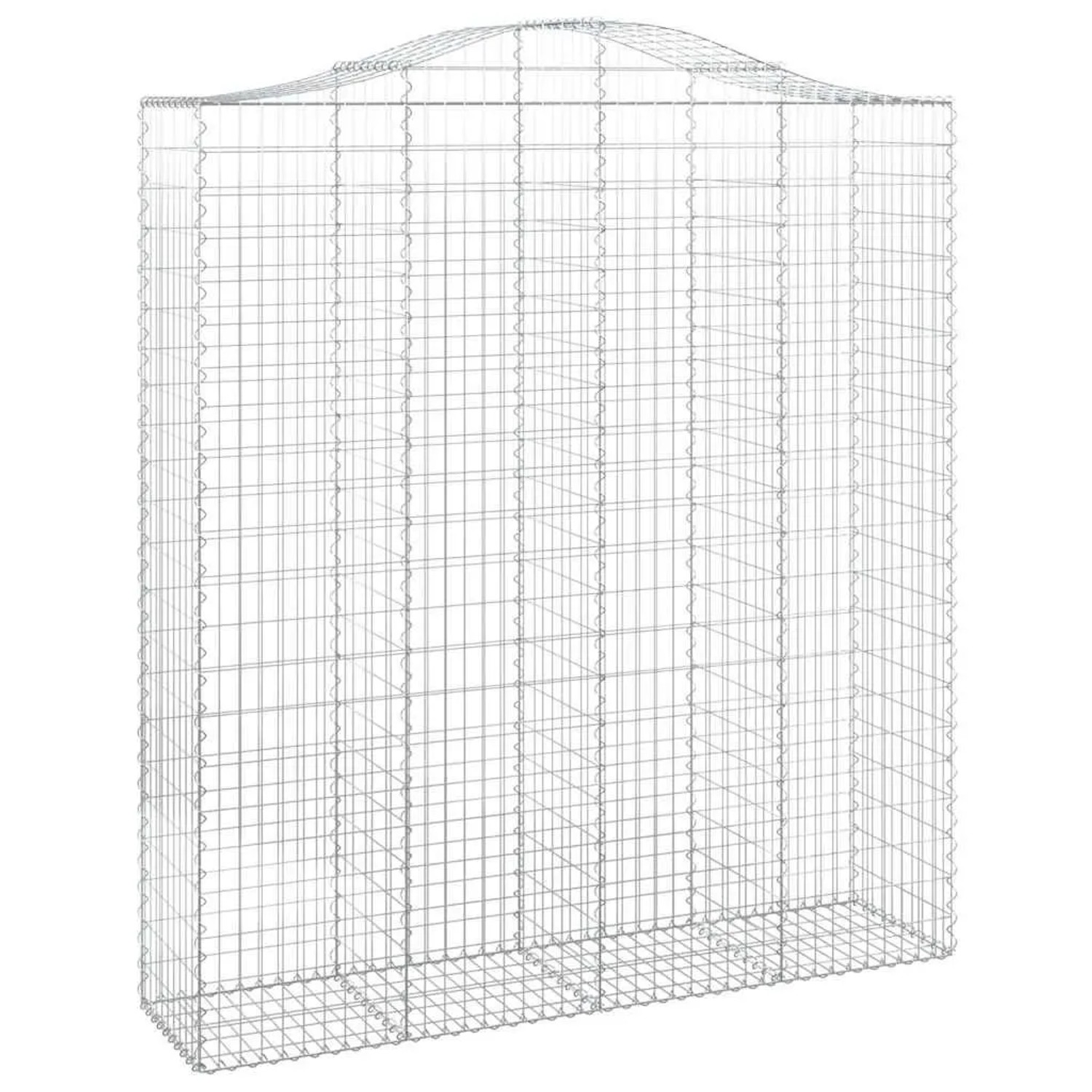 vidaXL Gabionen mit Hochbogen 7 Stk 200x50x220/240cm Verzinktes Eisen 3145771