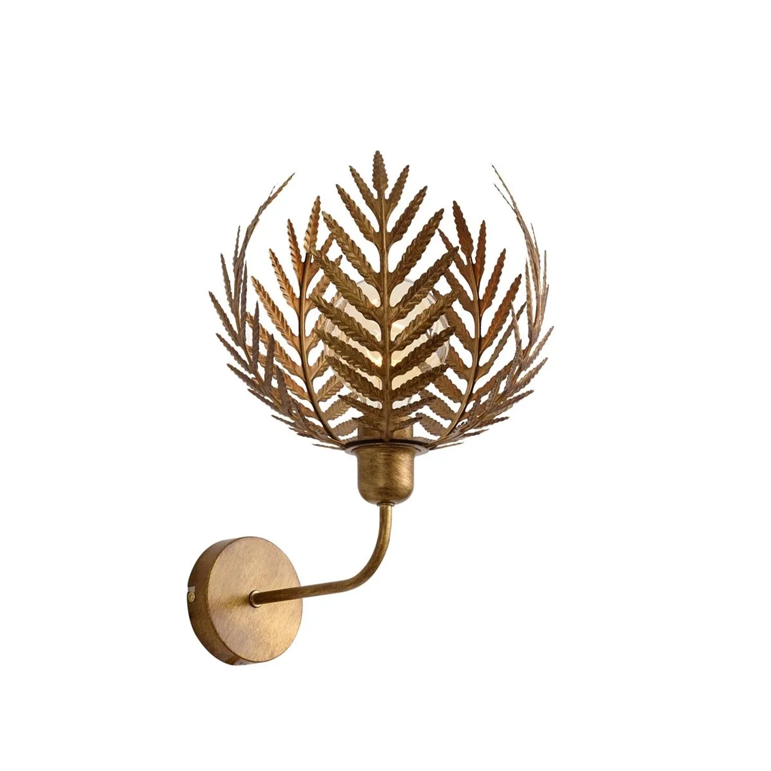 QAZQA Vintage Wandleuchte Gold 26,5 cm Botanica