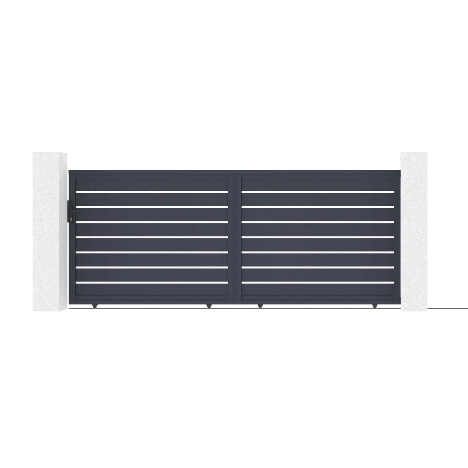 Casanoov Schiebetor 4M Vogel H 160Cm & Gartentür 1M Vogel H 160Cm Aluminium günstig online kaufen
