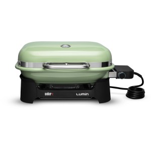 Weber Lumin Compact Elektro-Tischgrill in Mintgrün, 2200 W, 43x28 cm.