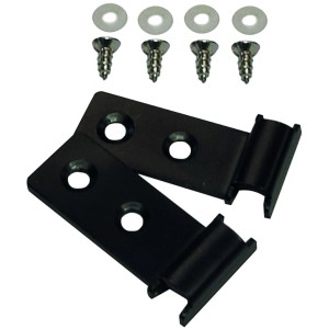 T & J Alu-Abschlussleisten-Clips, 2 Stück, Anthrazit, Zubehör für Zaunbau.