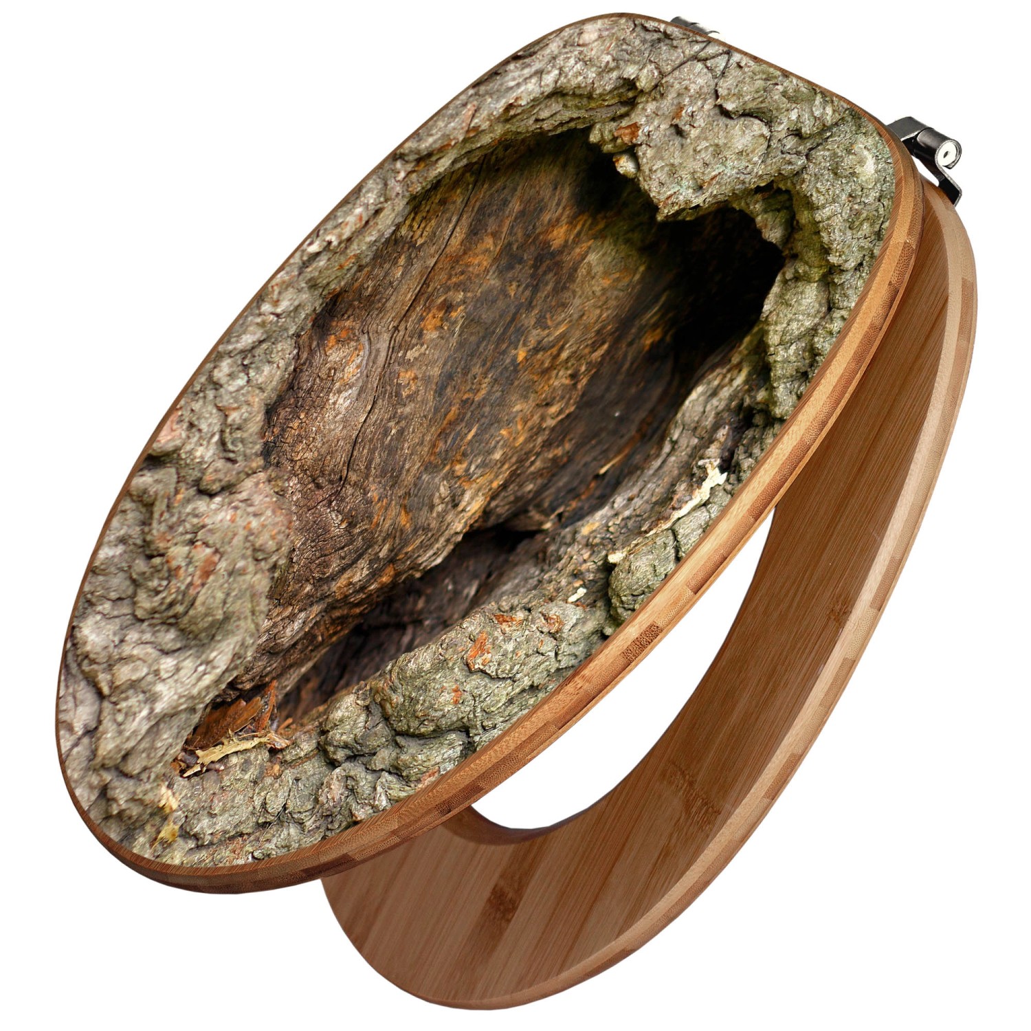 Banjado Design WC Sitz Bambus Toilettendeckel Toilettensitz Bambus Holz Klo günstig online kaufen