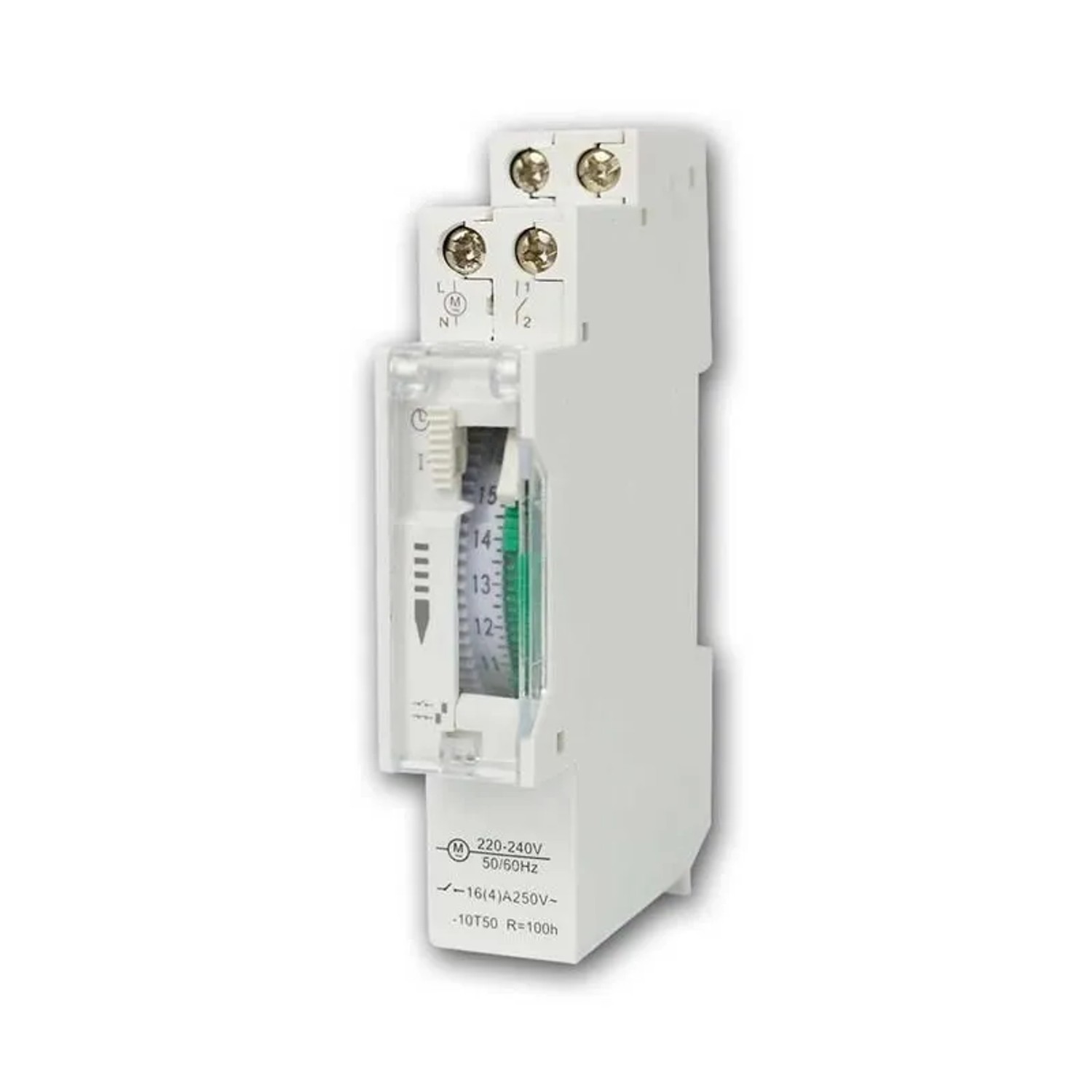 ChiliTec Analoge Tages-Zeitschaltuhr für Schalttafel-Einbau
