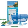 Summer Fun Starter Pool Reinigungsset klein mit Krokodil-Sauger, Kescher, Schlauch und Teleskopstange.