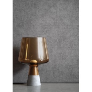 Newroom Vliestapete Zeno Silber Uni, moderne Struktur an Wand mit Lampe