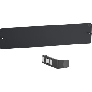 Lechuza Metallleiste in Schwarz, 48 cm, zur Wandbefestigung von Pflanzgefäßen.