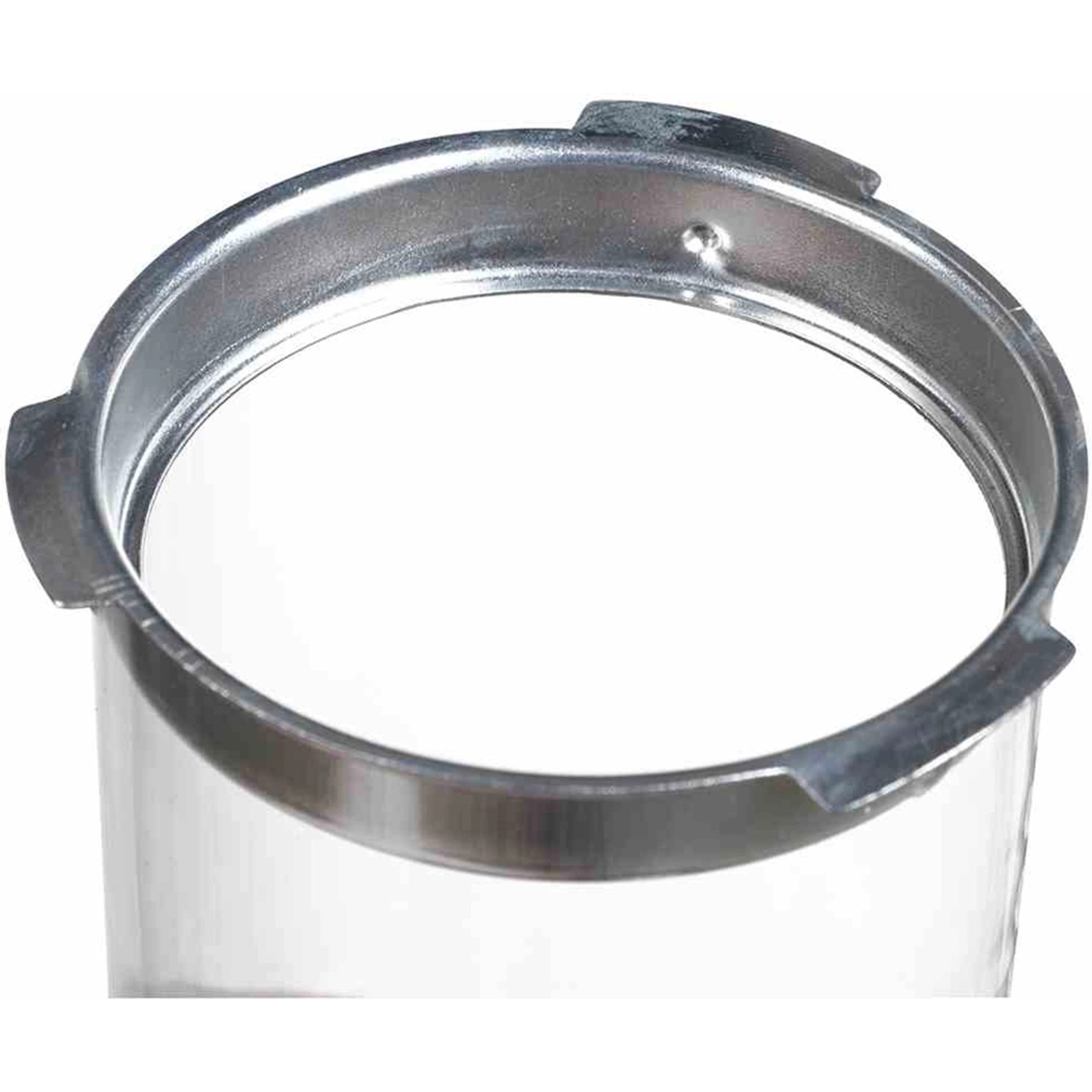 Detailaufnahme: Metallring eines Siena Garden Vogelfutterspenders, Stahl, schwarz, Ø 10 cm.