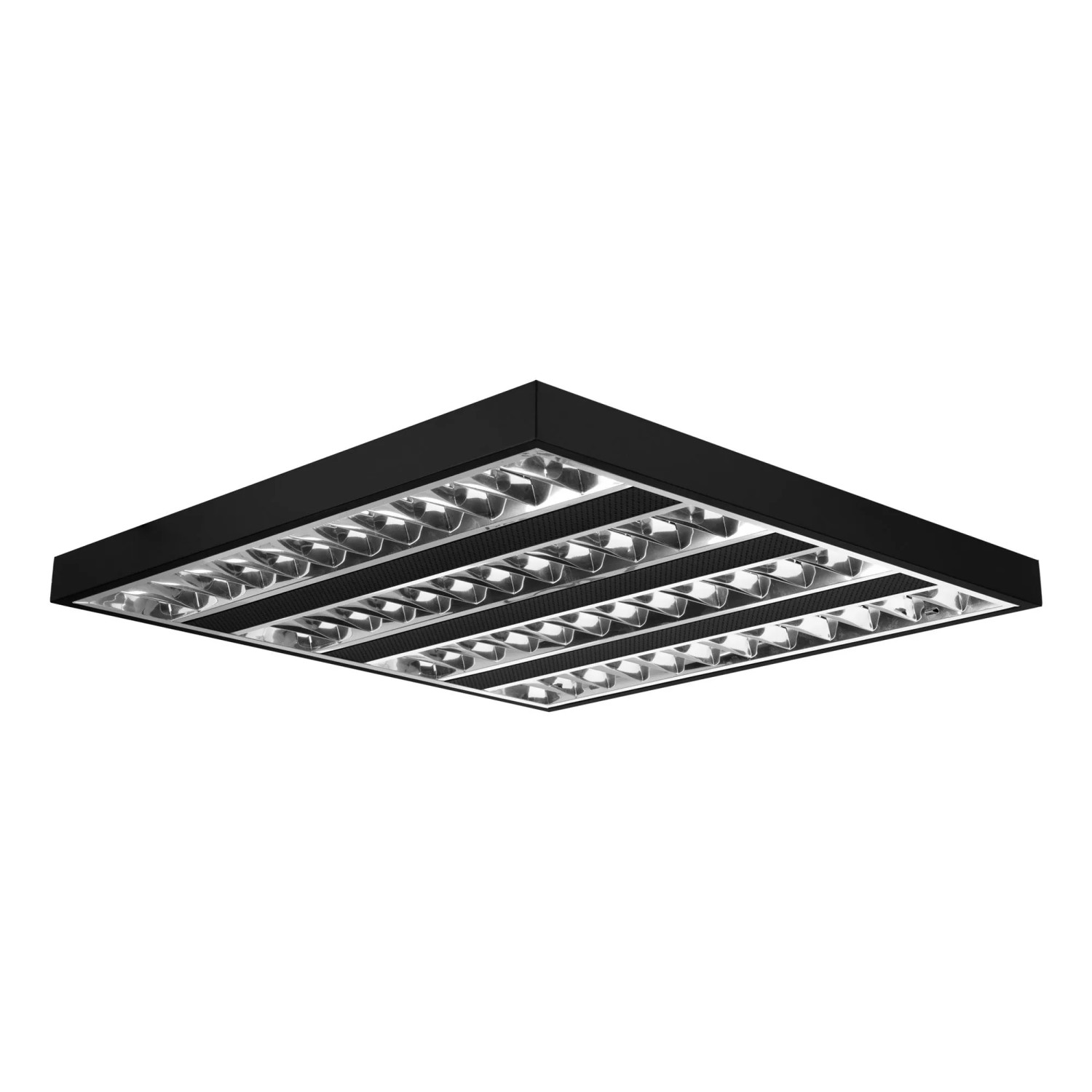 Eglo LED-Deckenleuchte Raster Martelliano Schwarz CCT 59,5 cm x 59,5 cm