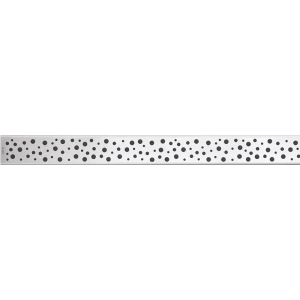 Alcadrain Duschrost BUBLE für Duschrinnen, Edelstahl matt, 300 mm