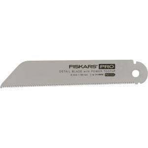 Fiskars Ersatzblatt Pro 19 TPI, 15 cm, für Gartensägen. Silbernes Sägeblatt mit feiner Zahnung.