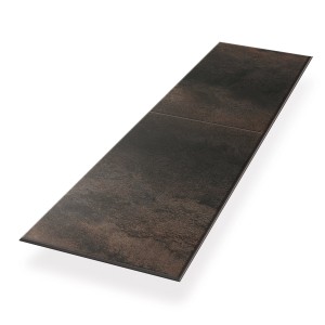 Egger Designboden Aquadura+ Titanit Anthrazit, Vinylboden in dunklem Sandstein-Design.