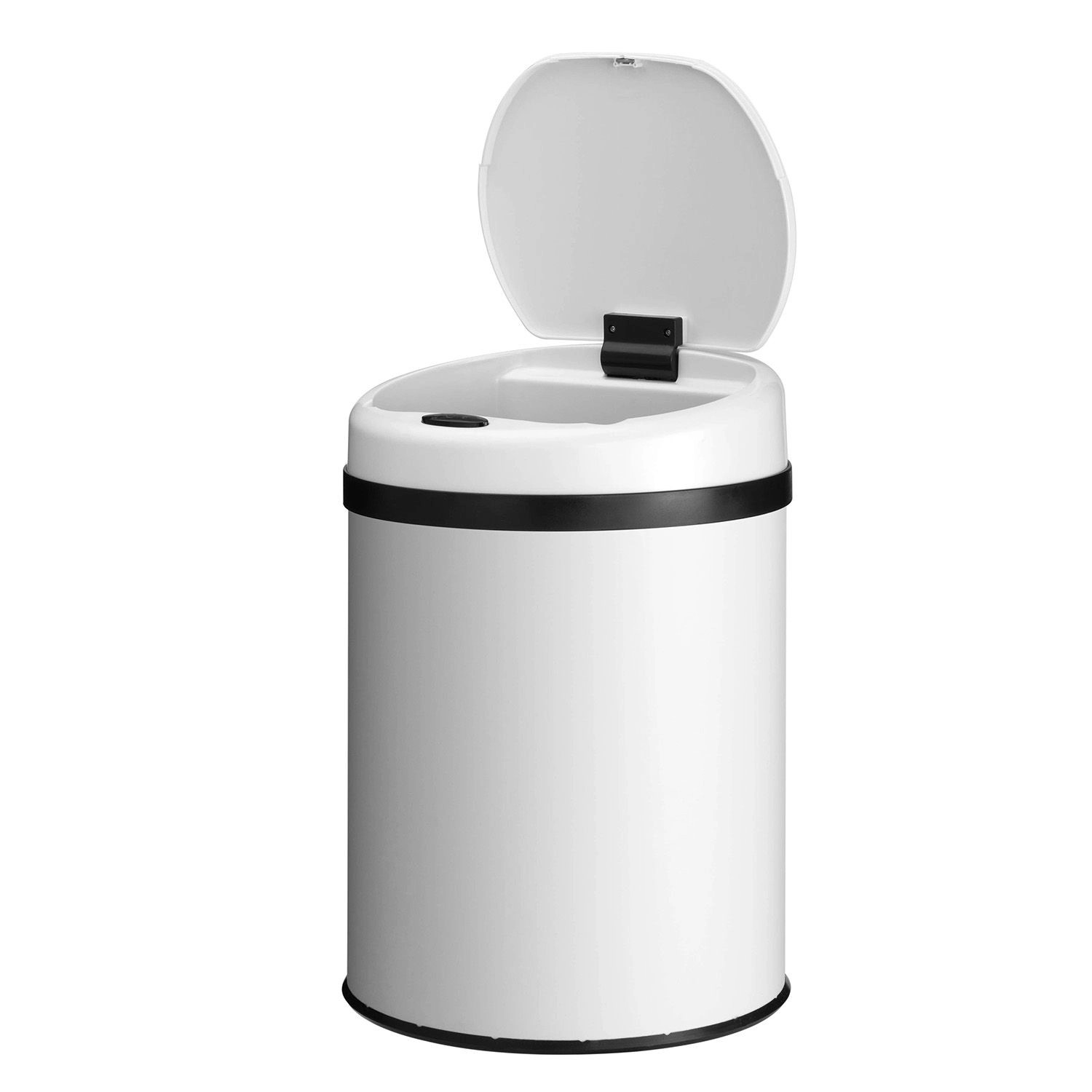 Juskys Mülleimer Rund mit Sensor 30 L Weiß günstig online kaufen