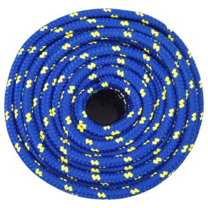 vidaXL Bootsseil Blau 14 mm 100 m Polypropylen 152464