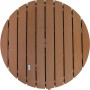 Summer Fun Gartendusche Shower UP, runde Platte in Holzoptik Teak, Ø 74 cm.