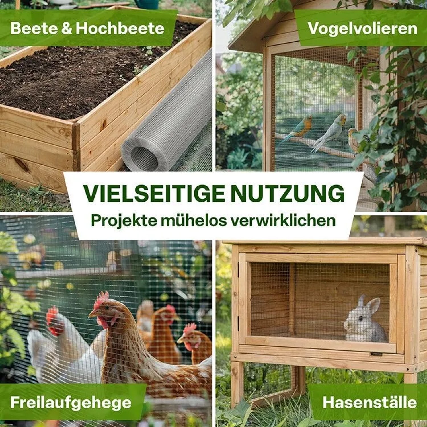 TTL GARDEN Wühlmausgitter 2,5m x 0,8m Verzinkt auf Rolle Drahtgitter Schutz für Hochbeet Rasen Pflanzen gegen Wühlmäuse_6